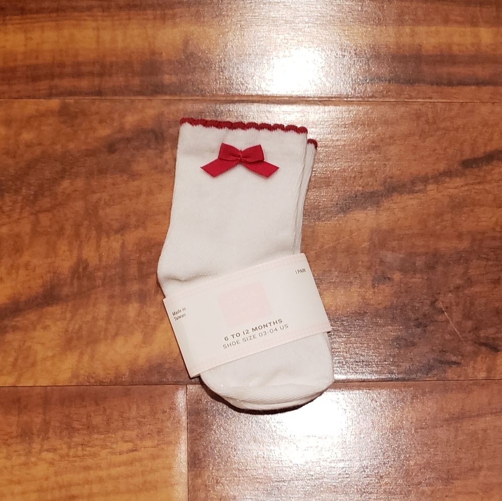 Janie and Jack NWT 6-12 months cherry ruffle swimsuit, coverup, shoes and socks - Picture 15 of 16